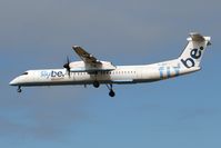 G-JECF @ EGNT - De Havilland Canada DHC-8-402Q, Newcastle Airport, September 2007. - by Malcolm Clarke