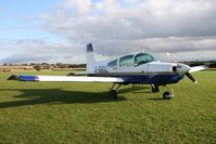 G-BBDL @ X5FB - Grumman American AA-5 Traveler, Fishburn Airfield, October 2008. - by Malcolm Clarke