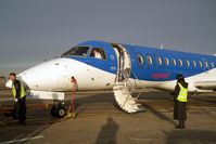G-RJXJ @ EGLL - Embraer EMB-135ER, Heathrow Airport, January 2009. - by Malcolm Clarke