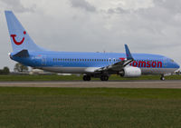 G-FDZX @ EGSH - Departing a dull EGSH.