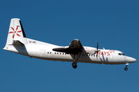 SE-MEI @ ESSA - Skyways Fokker 50 about to land at Stockholm Arlanda airport. - by Henk van Capelle