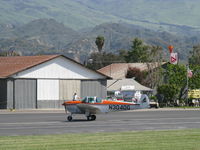 N3040G @ SZP - 1961 Forney F-1A AIRCOUPE, Continental O-200-A 100 Hp upgrade, owned/flown by same original owner 50+ years, taxi off the active Rwy 22 - by Doug Robertson