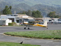N8204V @ SZP - 1966 Cessna 180H, Continental O-470 230 Hp, landing roll Rwy 22 - by Doug Robertson