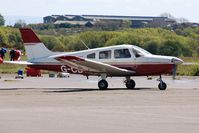 G-CBYU @ EGFH - Visiting Cherokee Warrior 111. - by Roger Winser