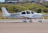 N583CD @ EGFH - Visiting Cirrus SR22 GTS. - by Roger Winser