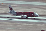 N837AW @ KLAS - USAirwaysAirbus A319-132 departing RWY 19L KLAS. - by Mark Kalfas