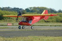 G-CGOV @ EGFH - Resdent microlight returning fom a local flight. - by Roger Winser