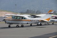 N6402N @ POC - Parked in transient parking - by Helicopterfriend