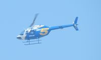 N206EG @ POC - California KTLA Channel 5, Sky 5 flying westbound north of Brackett after receiving clearence to transition the air space - by Helicopterfriend