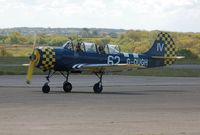 G-OUGH @ EGFH - Visiting Yak-52. Marked 74/JA on starboard side. - by Roger Winser