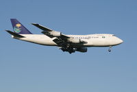 N783SA @ EBBR - Flight SV945 is descending to RWY 02