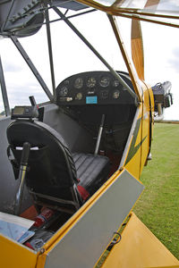 G-BSBT @ X5FB - Piper J3C-65, Fishburn Airfield, August 2009. - by Malcolm Clarke