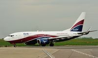 5N-MJD @ EGSH - Being towed across the apron following removal from Air Livery spray shop ! - by keithnewsome