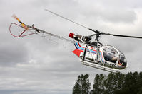HA-PPC @ EGBR - Sud SA.313B Alouette II, at The Real Aeroplane Company's Helicopter Fly-In, Breighton Airfield, September 9th 2009. - by Malcolm Clarke