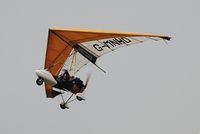 G-MNHD @ EGFH - Resident microlight departing Runway 22 for local flight. - by Roger Winser
