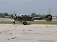 N138AM @ CNO - On taxiway enroute to 26R for take off - by Helicopterfriend