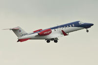 LX-EAA @ EGGW - Lion Air Ambulance departs Luton - by Terry Fletcher