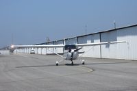 N9150M @ CCB - Taxiing to the runway from her hanger - by Helicopterfriend