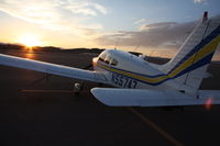 N55747 @ SGU - Tied down for the night in after a long bumpy flight from Oregon to St. George.  Landed in Colorado City Arizon briefly and filled up. Then learned they were going to tear up the runway I just landed on in the morning. - by Jill England