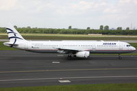 SX-DVO @ EDDL - Aegean Airlines, Airbus A321-231, CN: 3462, Name: Philoxenia - by Air-Micha
