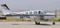 N877HL @ KCNO - Taxiing to parking at Chino - by Todd Royer