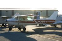 N7583U @ KFUL - Based at Fullerton - by Larry Casey