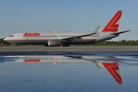 OE-LNK @ LOWW - Lauda Air Boeing 737-800 - reflection - by Dietmar Schreiber - VAP