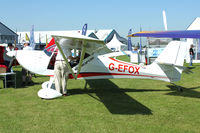 G-EFOX @ EGBK - Exhibited in the static display at 2012 AeroExpo at Sywell