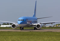G-FDZY @ EGSH - Departing EGSH.