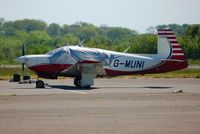 G-MUNI @ EGFH - Visiting Mooney 201. - by Roger Winser