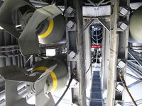 N224J @ CMA - 1944 Consolidated B-24J LIBERATOR 'Witchcraft', four turbocharged P&W R-1830-65 Twin Wasp 1,200 Hp each. Bomb Bay port side and catwalk looking forward - by Doug Robertson