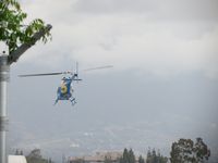 N206EG @ ONT - Adding power, climbing out and with permission crossing bot active runways heading north - by Helicopterfriend