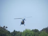 N206EG @ POC - Lifting off anf flying west over Puddingstone Lake - by Helicopterfriend