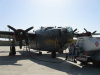 N224J @ CMA - 1944 Consolidated B-24J LIBERATOR 'Witchcraft', the J model most built with 6,678 Js from all 5 production lines-San Diego, Dallas, Ft. Worth, Tulsa & Willow Run, refueling - by Doug Robertson