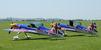 D-EVXA @ EGSU - 5. The Red Bull Matadors at IWM Duxford Jubilee Airshow, May 2012.