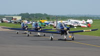F-SEYG @ EGSU - 5. French Airforce Patrouille Cartouche Dore preparing to display at IWM Duxford Jubilee Airshow, May 2012. - by Eric.Fishwick
