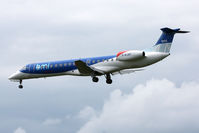G-RJXF @ EGNT - Embraer EMB-145EP, Newcastle Airport, June 2010. - by Malcolm Clarke
