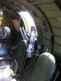 N93012 @ CMA - 1944 Boeing B-17G FLYING FORTRESS 'Nine O Nine', four turbocharged Wright Cyclone R-1820-97 1,200 Hp each, starboard waist 50 caliber machine gun - by Doug Robertson