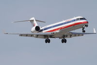 N545PB @ KORD - American Eagle Bombardier CL-600-2C10, EGF3735 arriving from Cleveland-Hopkins Intl /KCLE, RWY 14R approach KORD. - by Mark Kalfas