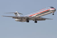 N9677W @ KORD - American Airlines McDonnell Douglas DC-9-83, AAL782 arriving from Kansas City Int'l /KMCI, RWY 14R approach KORD. - by Mark Kalfas