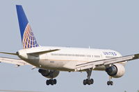 N584UA @ KORD - United Airlines Boeing 757-222, UAL335 arriving from KSFO, RWY 14R approach KORD. - by Mark Kalfas