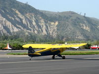 N4535M @ SZP - 1947 Piper PA-11 CUB SPECIAL, Continental A&C65 65 Hp, landing roll Rwy 22 - by Doug Robertson