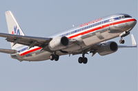 N878NN @ KORD - American Airlines Boeing 737-823, AAL596 arriving from Lic. Benito Juarez Int'l /MMMX, RWY 14R approach KORD. - by Mark Kalfas