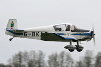 G-BKAO @ EGBR - Jodel D-112 Club landing at Brighton Airfield in March 2011. - by Malcolm Clarke