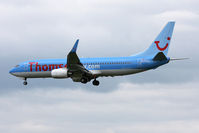 G-FDZD @ EGNT - Boeing 737-8K5, Newcastle Airport, June 2010. - by Malcolm Clarke