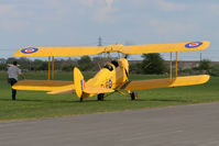 G-AOIS @ EGBR - De Havilland DH-82A Tiger Moth II at Breighton Airfield, April 2011. - by Malcolm Clarke