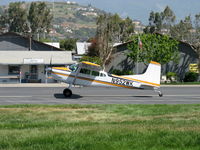 N952WK @ SZP - 1980 Cessna A185F SKYWAGON II, Continental IO-550-D 300 Hp, landing roll Rwy 22 - by Doug Robertson