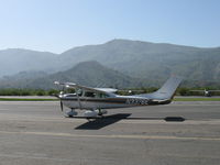 N3376E @ SZP - 1982 Cessna 182R SKYLANE, Continental O-470-U 230 Hp, taxi - by Doug Robertson