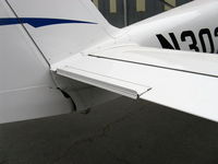 N3029D @ SZP - 2011 Cessna 162 SKYCATCHER of CP Aviation, Continental O-200-D 100 Hp LSA, unusual spoiler-like device on trailing edge of horizontal stabilizer trim tab - by Doug Robertson
