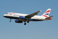G-EUPE @ EBBR - Arrival of flight BA392 to RWY 25L - by Daniel Vanderauwera